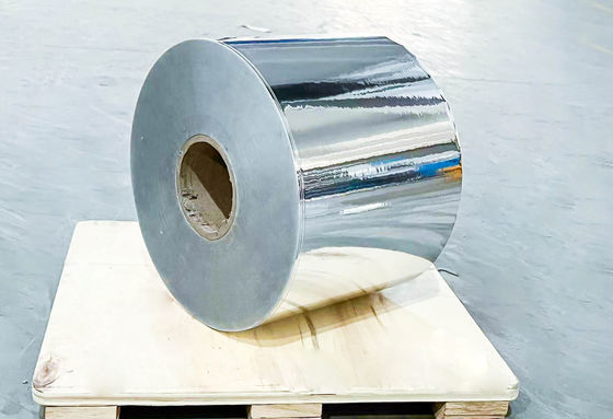 Ekstra yapışkan hafif Gümüş BOPP Yapışkan Jumbo Roll Etiketi SGS sertifikalı