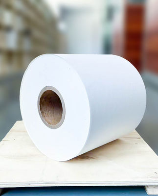 Sıcak Erimiş Yapıştırıcı Termal Kağıt Jumbo Roll Etiketler Su geçirmez 70g yüzey kalınlığı