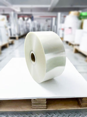 Şeffaf BOPP etiket malzemesi, kendi kendine yapışkan kağıt jumbo rulo
