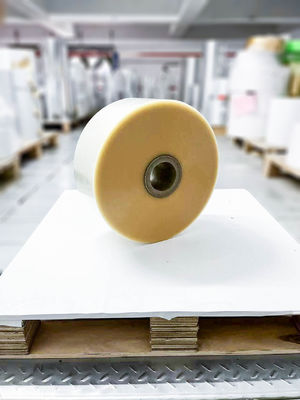 Şeffaf BOPP Yapıştırıcı Jumbo Roll Etiketleri 1000m Uzunluk Mat Gümüş PET