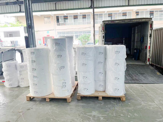 PVC kendi kendine yapışkan çıkartma kağıt rulo SGS sertifikalı şeffaf PET