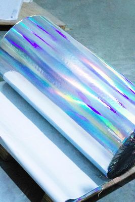 Akrilik yapıştırıcı açık holografik film, su geçirmez holografik film kağıdı