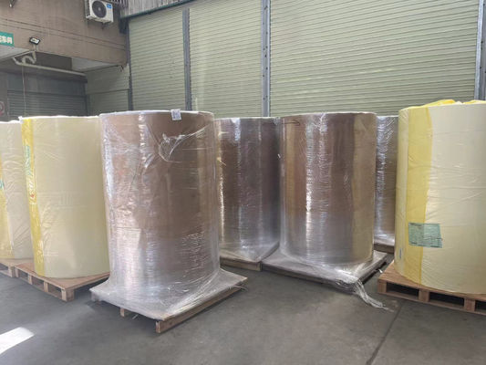 Sentetik yapıştırıcı kendi kendine yapışkan termal kağıt Jumbo Roll Kağıt çizik karşıtı