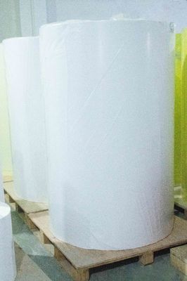 Kendine yapışkan termal etiket Jumbo Roll, yapışkan arka kağıt 54u Yüzey kalınlığı