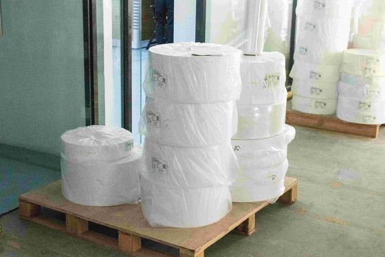 Sıcak Erimiş Yapıştırıcı Jumbo Roll Termal Kağıt, 75u Yüzey Kalınlığı Sıcaklık Dayanıklı Kağıt