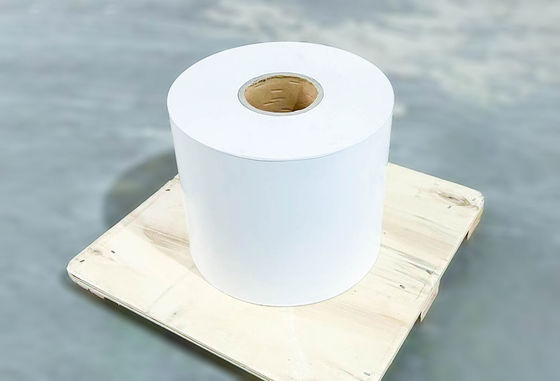 Sıcak Erimiş Yapıştırıcı Jumbo Roll Termal Kağıt, 75u Yüzey Kalınlığı Sıcaklık Dayanıklı Kağıt