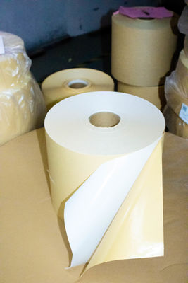 Çıkarma Liner Kraft Jumbo Yazdırma Kağıdı Rulo 80u Yüzey Kalınlığı Kağıt Hücre Tipi