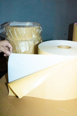Sıcak Erimiş Yapıştırıcı Termal Etiket Rulo, Kraft Kağıdı Jumbo Rulo 80u Yüzey Kalınlığı