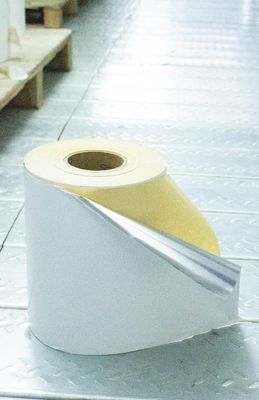 Çıkarılabilir yapıştırıcı termal jumbo rulo, serbest bırakma liner kağıt rulo uzunluğu 1000m