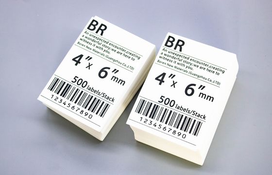 Yazıcı etiketleri için 4x6 termik etiket çıkartma rulo
