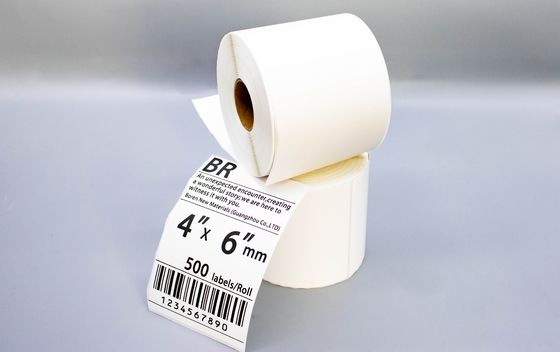 Yazıcı etiketleri için 4x6 sıcaklık etiketi çıkartması rulo