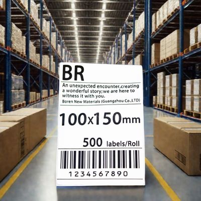 100x150 Boyut Lojistik ve Ekspres Sayfa 50*37*24mm Paket Etiketleri için Kutu Ölçüsü