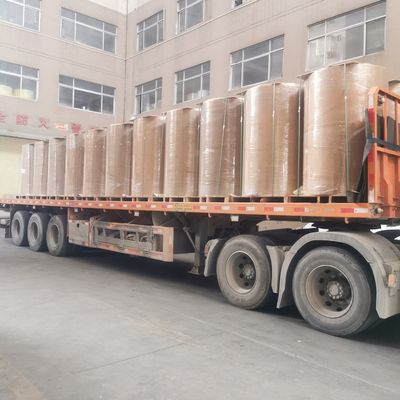 80g Kaplı Kağıt Etiket Malzemesi Yüksek Kabuk Dayanıklılığı için 20min ve 70±5% Döşeme Kalınlığı