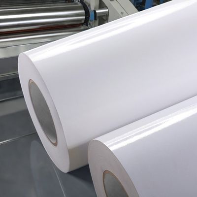 80g Kaplı Kağıt Etiket Malzemesi Evrensel Sıcak Erimiş Yapıştırıcı ve Beyaz Cam Kağıt