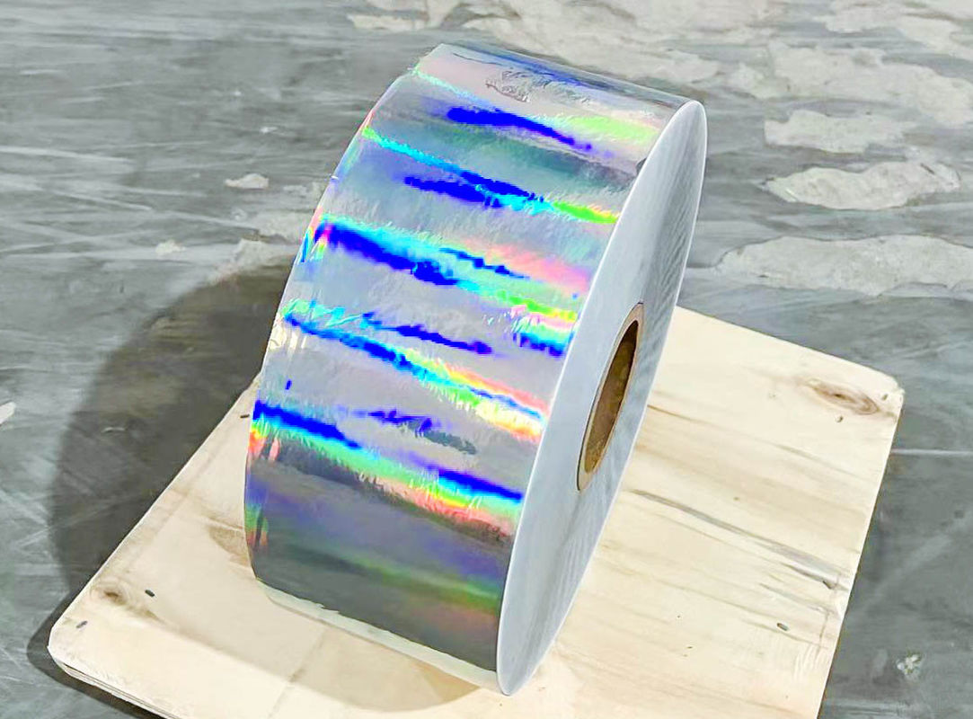Petrol yapıştırıcı kendi kendine yapıştırıcı holografik film rulo Mylar tipi çizilmeye dayanıklı