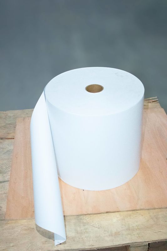 Sentetik Karton Kraft Yapıştırıcı Termal Kağıt Jumbo Roll Etiketler Yağ Yapıştırıcı Tipi